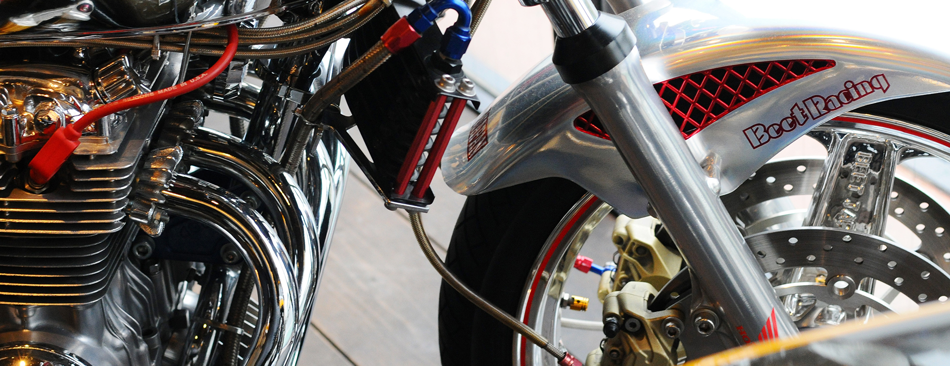 旧CB400F トレンチカット2枚 黒/ダブル 厚み7mm
